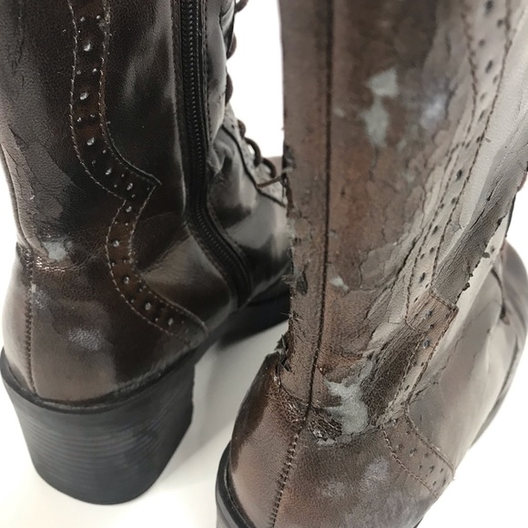 Vintage MUDD Boots Knockabout Platform Chunky Heel - Picture 6 of 15